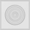 Ekena Millwork Standard Sedgwick Bullseye Rosette with Beveled Edge, 5"W x 5"H x 1"P ROSP050X050X100SDG03 - alternate 4